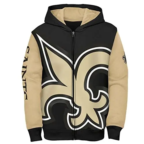 Produktbild: Outerstuff NFL Kinder Zip Hoody - Poster New Orleans Saints BL146