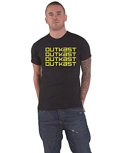Produktbild: Outkast T Shirt Logo Repeat Nue offiziell Herren Schwarz M