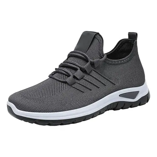 Produktbild: Outlet Angebote Walkingschuhe Herren Freizeitschuhe Mesh Atmungsaktive Sneaker Turnschuhe Leichter Slip On Sportschuhe Laufschuhe Weicher Sohle Stoffschuhe Lightweight Joggingschuhe