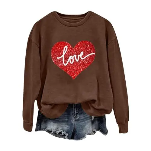 Produktbild: Outlet Sale Sonderangebote Sweatshirt Damen Ohne Kaputze Statement Sweatshirt Damen Damen Pullover Oversize Schwarze Langarmshirt Damen Sweatjacke Damen Ohne Kapuze Weiss Sale Angebote Bestellung