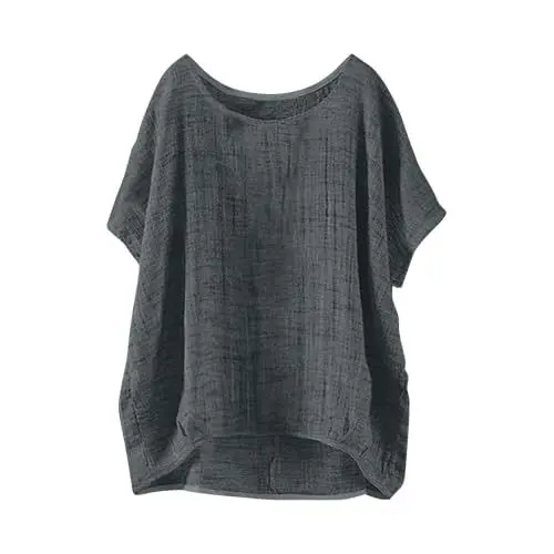 Produktbild: Outlet Sale Sonderangebote T Shirt Oversized Damen 3/4 Arm Sublevel Elegantes Festlich Maedchen 128 Kurzarm Mit Pailletten Weisse Shirts Oversize Bluse Hemdbluse Hemd Schwarz Tunika