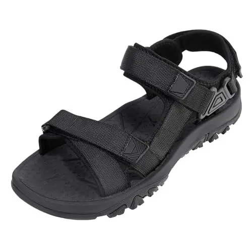 Produktbild: OutPro Herren Outdoor Sport Sandalen Klettverschluss Herren Sandalen Wandersandalen Rutschfest Sommer