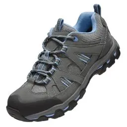 Produktbild: OutPro Wanderschuhe Damen, Leichte Atmungsaktive Outdoor-Sneaker für Trekking,Trail-Laufschuhe, rutschfeste, Wandern，grau/Hellviolett，40