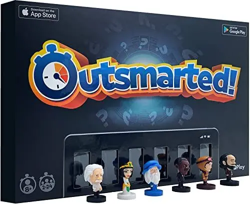 Produktbild: Outsmarted – Die Live-Quizshow als Brettspiel (Deutsche Version) | Der ultimative Spieleabend für die ganze Familie | Ab 8 Jahren | Perfekt für 2-24 Spieler | 7.000+ Multimedia-Fragen | Ausgabe 2024
