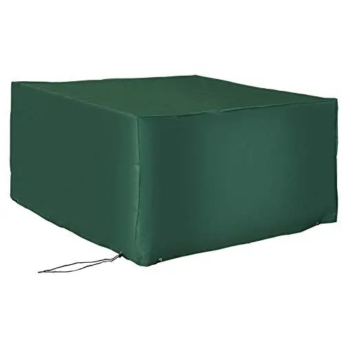 Produktbild: Outsunny Schutzhülle Abdeckung Abdeckhaube für Gartenmöbel 600D-Oxford Grün 135 x 135 x 75 cm
