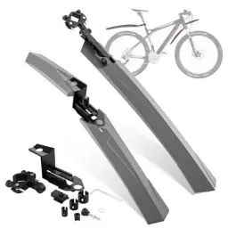 Produktbild: OUXI Fahrrad Schutzblech Set, Universelle Vordere und Hintere Schutzbleche, Verstellbare Fahrrad-Schutzbleche, Schnellspanner-Design, Passend für Alle MTB/Rennrad/Moped,24/25/26/27,5/28 Zoll