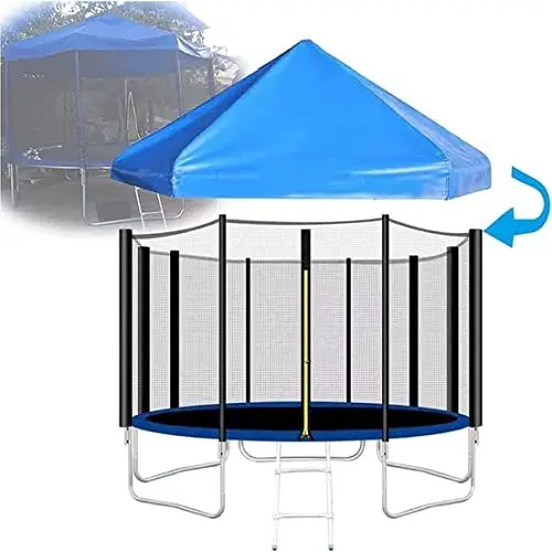 Produktbild: OvbnMNx HHLL Trampolin-Überdachung, Trampolin-Sonnenschutz, Sonnenschein und Regen, Schnee, Trampolin, Sonnenschutz Trampoline Outdoor & Zubehör (Size : 6FT)