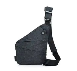Produktbild: Ovecat Umhängetasche, Schultertasche, Brusttasche, Anti-Diebstahl, für Damen und Herren (Dunkelgrau)