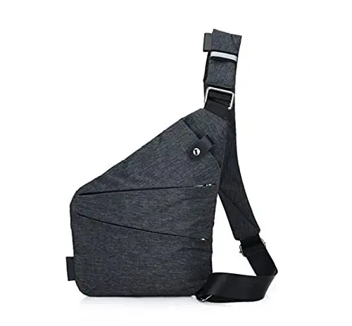 Produktbild: Ovecat Umhängetasche, Schultertasche, Brusttasche, Anti-Diebstahl, für Damen und Herren (Dunkelgrau)