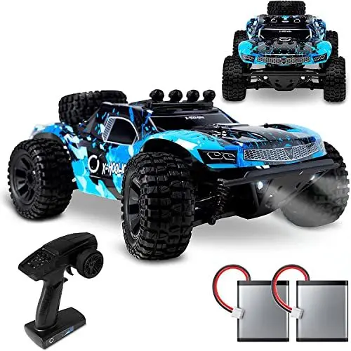 Produktbild: Overmax X-Hooligan Großes Schnelles Ferngesteuertes Auto, Maßstab 1:10, Geschwindigkeit 50 km/h Reichweite 100 Meter, 4x4-Antrieb 40 Minuten Fahrspaß LED-Beleuchtung