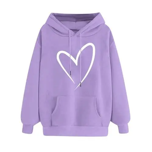 Produktbild: Oversize Shirt Damen Sweatshirt Damen Oversized Baumwolle Zip Pulli Hoodie Jacke Mädchen Winter Oberteile Damen Basic Langarmshirt Damen Kuscheldecke Pullover
