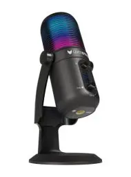 Produktbild: Oversteel - Elinvar USB-Gaming-Mikrofon, Nieren- und Kugelcharakteristik mit Arm und Ständer, RGB-Beleuchtung, Plug & Play, Kompatibel mit PC, XBOX-Serie, PS4, PS5 und Mac, Schwarz