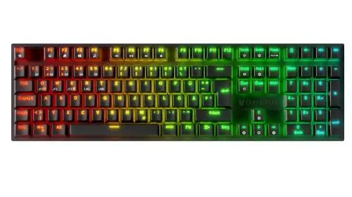 Produktbild: Oversteel - KOVAR Kabellose Gaming-Tastatur, RGB-Hintergrundbeleuchtung, mechanischer Schalter Outemu Red, Anti-Ghosting, Deutsches Layout PC/MAC/Android
