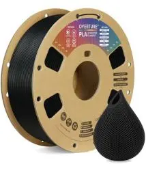 Produktbild: OVERTURE Filament PLA 1.75mm Aufgerüstet, 3D Drucker PLA Filament 1kg Spule (2.2 LBS), Maßgenauigkeit +/- 0.02mm (Schwarz)