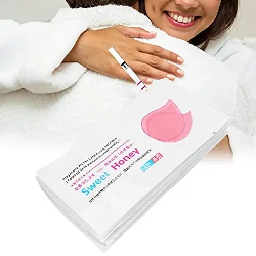 Produktbild: Ovulationsteststreifen, 100-teiliges Ovulationstestpapier, Einweg-Urin-Erkennungswerkzeug für Frauen Haushalts-LH-Teststreifen, Ovulation Predictor Kit