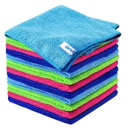 Produktbild: ovwo 12 Stück Hohe Qualität Mikrofasertücher - Sehr Saugfähig, Fusselfrei, Scratch Frei, Wiederverwendbaren Putzlappen - für Küchentücher, Geschirrtücher, Staub Lappen, Fensterputztücher