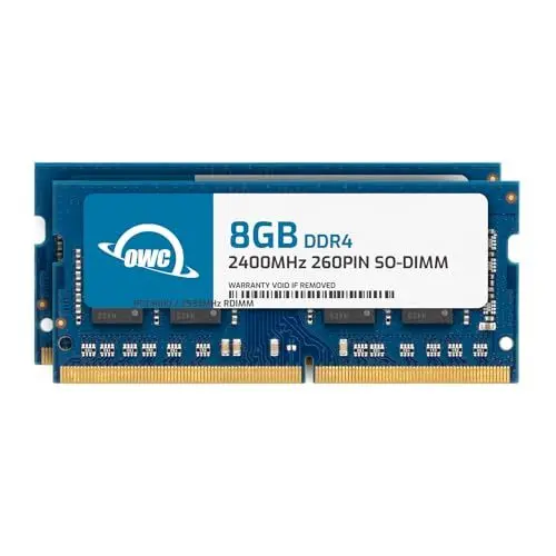 Produktbild: OWC - 16GB Memory Upgrade Kit - 2 x 8GB PC19200 DDR4 2400MHz SO-DIMMs für 27