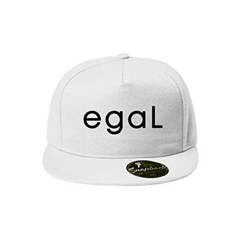 Produktbild: OwnDesigner egal Baseball Cap - Unisex Mütze, Cap für Herren und Damen, einfarbige Basecap, Snapback (Cap 461 Weiß)