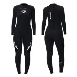 Produktbild: Owntop Damen Ganzkörper 3/2mm Neoprenanzug, Ultra-Stretch Langarm Winter Neoprenanzug, Rückenreißverschluss Erwachsene Neopren Surf- und Tauchanzug, Damen Schwarz 3XL