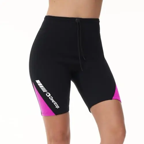 Produktbild: Owntop Damen Neoprenhose - 2mm Neoprenanzug-Shorts, Warm Halten für Surfen Schnorcheln Schwimmen Tauchen Neoprenanzug-Unterteile, Damen Rosa L