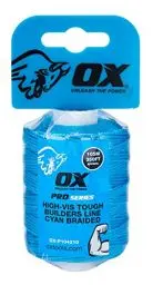Produktbild: OX Pro Tough Nylon Braided Builders Line 105m / 350ft - Cyan