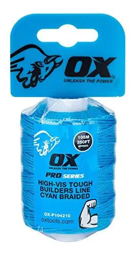 Produktbild: OX Pro Tough Nylon Braided Builders Line 105m / 350ft - Cyan