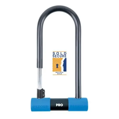Produktbild: Oxford Alarm-D Pro Sold Secure Gold Award Hochsicherheits-Fahrradschloss (320 x 320 x 173 mm) Alarmschloss, Schwarz, Einheitsgröße
