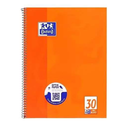 Produktbild: Oxford Collegeblock A4 blanko, 80 Blatt, orange