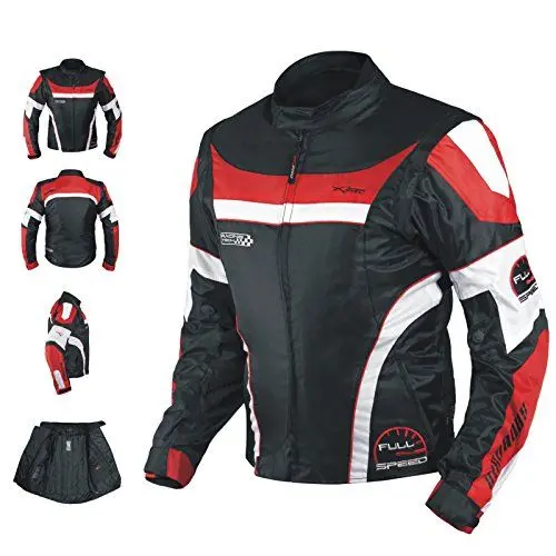 Produktbild: A-pro Jacke Oxford Nylon Herren Textil CE Thermoschutz Motorrad Rot S