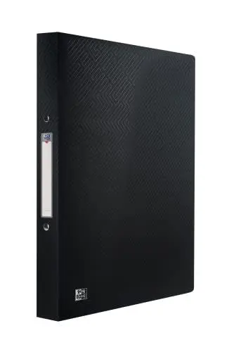 Produktbild: Oxford Ringbuch A4, Rückenbreite 2 cm, 2 Ringe, schwarz, 1 Stück