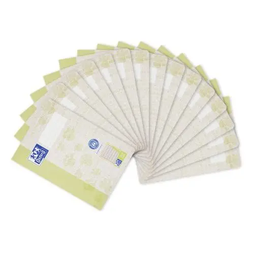 Produktbild: Oxford Schulheft A5 Recycling, 16 Blatt, Lineatur 1, liniert, 15 Stück