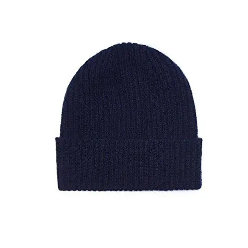Produktbild: Oxfords Cashmere 100% Kaschmir Mütze. Hergestellt in Schottland, Marine