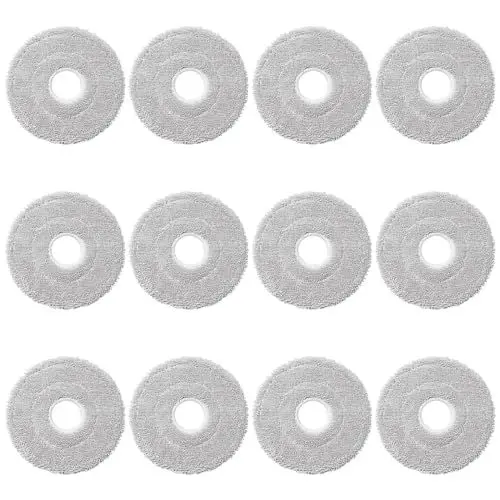 Produktbild: Oxfraki 12 Stück Wischtücher für Dreame L10s Ultra, L20 Ultra, L10s Pro Ultra Heat, L10 Ultra, L10s Pro, L10 Prime, Xiaomi X10+, S10+ Saugroboter, Mikrofaser Nasses Wischpads Zubehör Bodenreinigung