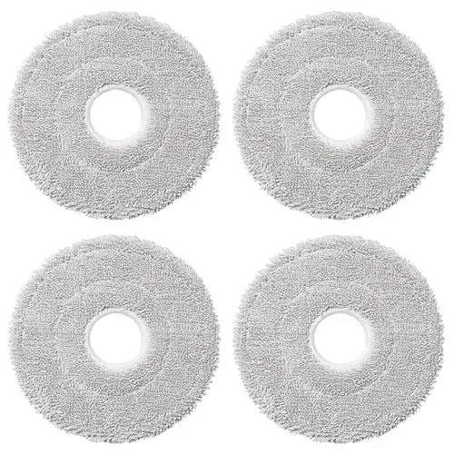 Produktbild: Oxfraki 4 Stück Wischtücher für Dreame L10s Ultra, L20 Ultra, L10s Pro Ultra Heat, L10 Ultra, L10s Pro, L10 Prime, Xiaomi X10+, S10+ Saugroboter, Mikrofaser Nasses Wischpads Zubehör Bodenreinigung