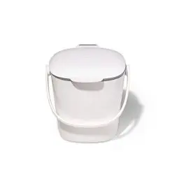 Produktbild: OXO Grip, White, 2.83 L Good Grips Leicht zu reinigender Komposteimer – Weiß – 2,83 L, Kunststoff, 2.8L