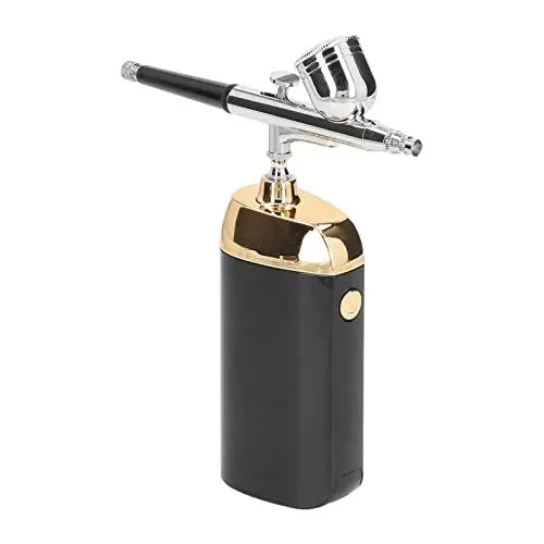 Produktbild: Oxygen Facial Tragbares Airbrush-Handgerät, USB-Lade-Gesichtsnebelsprühgerät für die Kuchendekoration, Schwarz, Leichtes und Multifunktionales Werkzeug (Black)