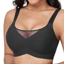 Produktbild: OXYIBRAS Mesh BH Damen Ohne Bügel Nahtloser BH Atmungsaktiv Bralette Damen BHS T Shirt Schlaf BH Mit ZusäTzlicher BH-VerläNgerung BGM