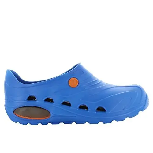 Produktbild: Oxypas Safety Jogger Arbeitsschuhe Damen - Antistatische und rutschfeste Sicherheitsschuhe Herren, Leichter Clog für Medizin, Pflege und Gastro, Antibakteriell, Blau, EU 35/36