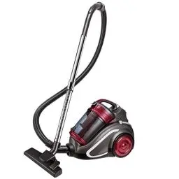 Produktbild: OZEANOS Staubsauger ohne Beutel, Zylinder-Staubsauger, Leistungsstark, Kompakt und Leicht, für Hartböden und Teppich, Stromsparend, HEPA-Filter, 4L Staubbehälter, 700W, schwarz/rot/anthrazit