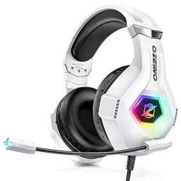 Produktbild: Ozeino Gaming Headset für Ps4/Ps5/Pc/Xbox 360 with 3D Surround Sound Headset mit Mikrofon Kopfhörer Noise Cancelling RGB Lichter for Gamer