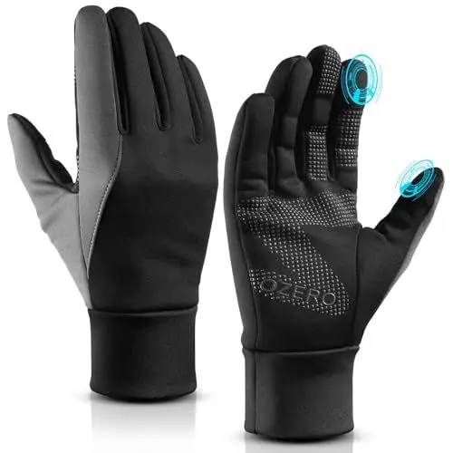 Produktbild: OZERO Damen Wasserdicht Thermohandschuhe, Touchscreen Winterhandschuhe Fahrhandschuhe Fahrradhandschuhe Laufhandschuhe…