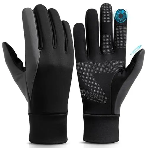 Produktbild: OZERO Herren Wasserdicht Thermohandschuhe, Touchscreen Winterhandschuhe Fahrhandschuhe Fahrradhandschuhe Laufhandschuhe (L)