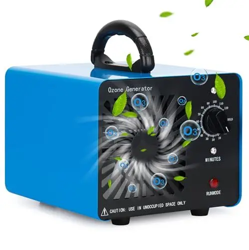 Produktbild: Ozongenerator 30000mg/H,GMGXX Ozon Luftreiniger Ozongerät bis zu 300㎡,120-Minuten-Timer,O3 Ozonisator für Auto Garagen Wohnung Hotels Küche und Haustiere,Reinigen Gerüche/Verschmutzung, OG-3