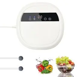 Produktbild: Ozongenerator für Wasser und Luft, Ozonizer Negativ-Ionen Luftreiniger, Haushalt Ozonreiniger Reinigen Sie Obst Gemüse und Fleisch, Geruch entfernen, für Haus und Auto mit 12V Autoadapter