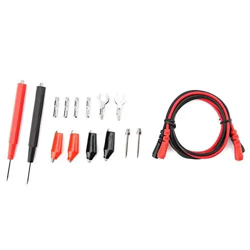 Produktbild: P1500 Multimeter Test Leads, Elektronische Digital Test Leads Multimeter Kabel mit Krokodilklemmen Sondenspitzen Set