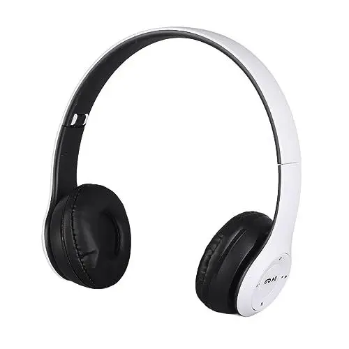 Produktbild: Cuifati P47 -Headset, Multifunktionaler, Faltbarer Kabelloser Sportkopfhörer mit HiFi-Stereo-Sound, Technologie und Ergonomischem Design für Reisen Im Home-Office (Weiss)