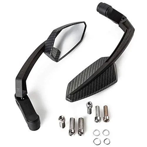 Produktbild: Paar Spiegel Motorrad Rückspiegel Custom Scooter Carbon DX + SX