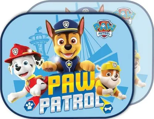 Produktbild: Tataway - Seitenvorhänge für Kinderautos | UV-Schutz | Saugnapfbefestigung | Paw Patrol Grafiken | 44x35 cm, Blau, 21.4x18.9x4.3 cm, Baumwolle