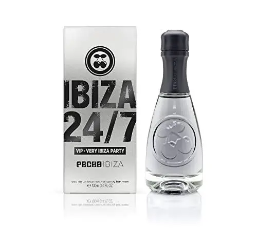 Produktbild: Pacha Ibiza Perfumes - 24/7 VIP Very Ibiza Party, Eau de Toilette für Männer, Würzig-Orientalischer Duft Mit Zitrusfrüchten, Ingwer, Apfel, Schwarzem Pfeffer und Holz - 100 ml