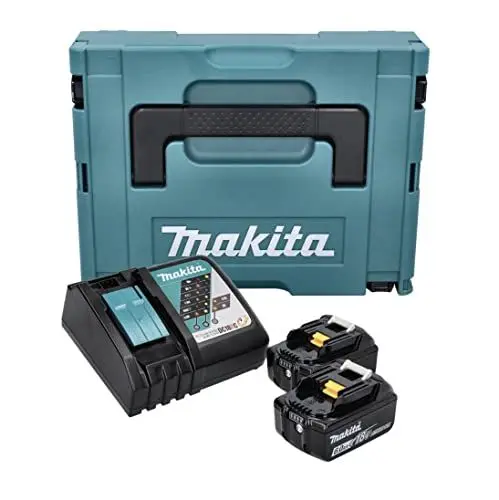 Produktbild: Pack Énergie MAKITA 18 V Li-Ion 6Ah (2 batteries + 1 chargeur simple) avec coffret MAKPAC - 198116-4